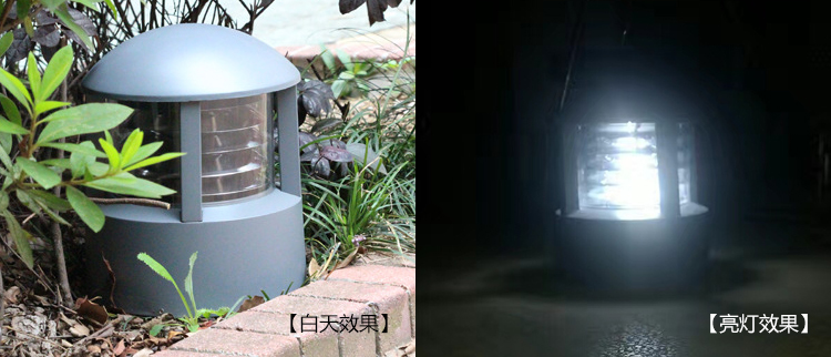 叼嘿直播APP照明(QDCPD-YZ003)广场公园户外铸铝圆顶矮柱草坪灯安装效果图片