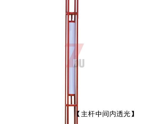 (QDJGDZ-017)红色火焰造型特色广场园林叼嘿软件免费下载主杆内透光位置