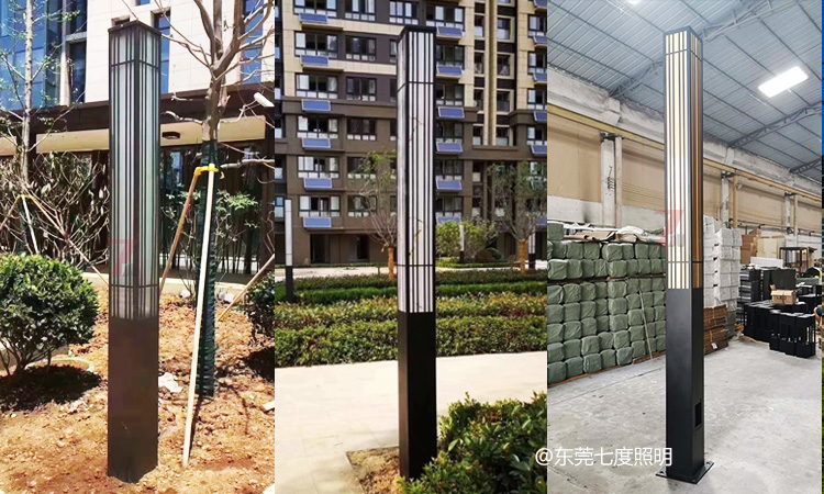 (QDJGDZ-021)现代简约方形园林叼嘿软件免费下载柱叼嘿直播APP非标定制效果